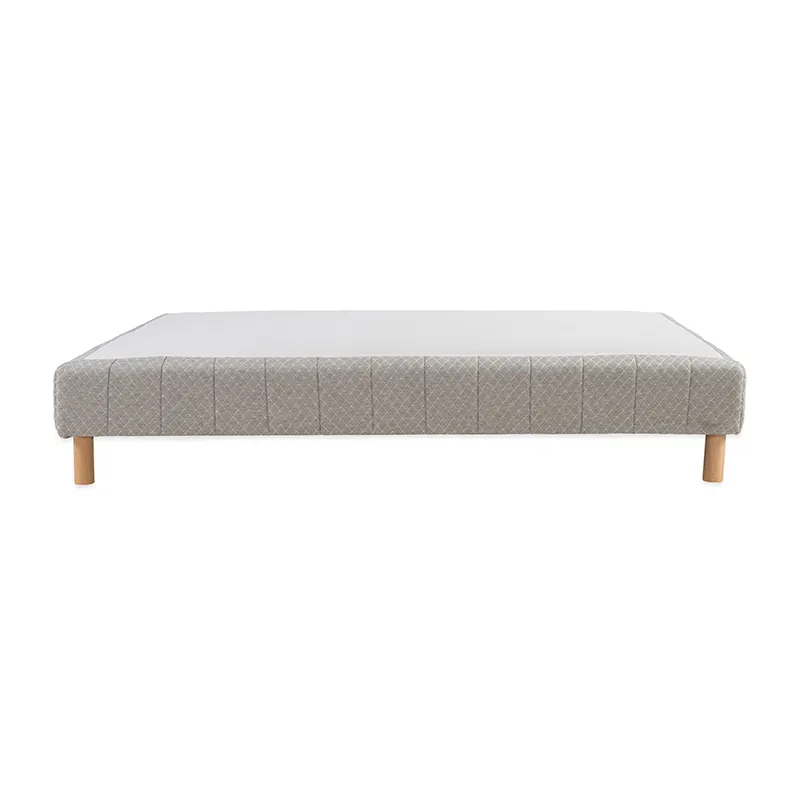 Sommier tapissier ressorts ensachés Confort + Gris clair Enfant-1