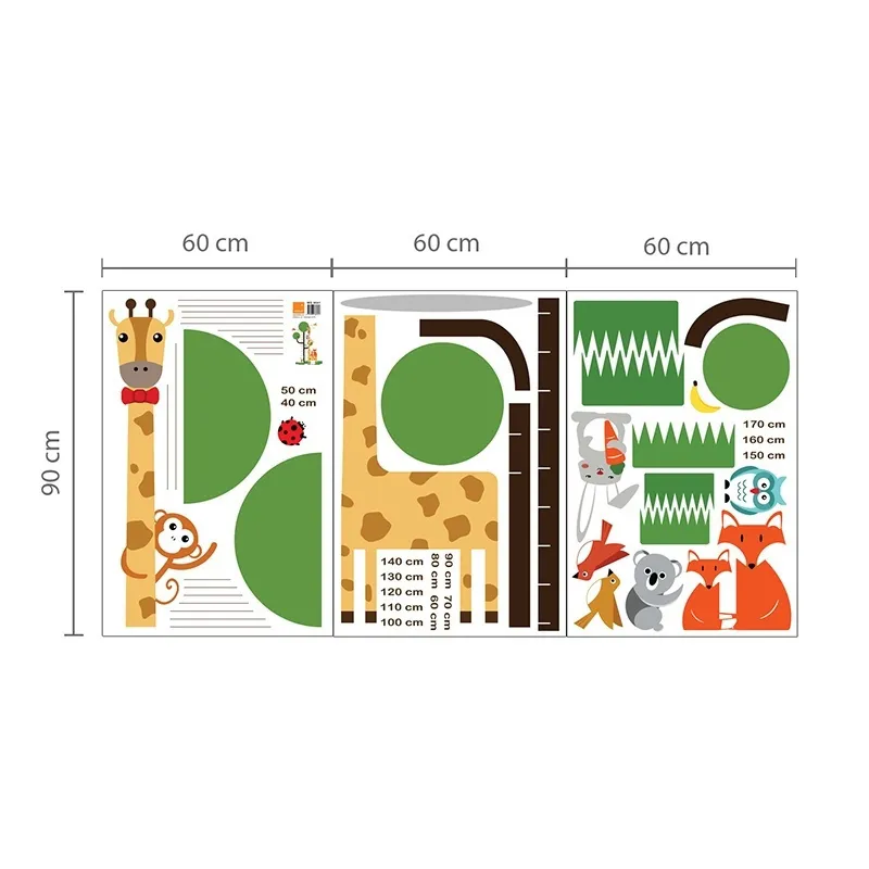 Stickers Toise - Animaux rigolos-5