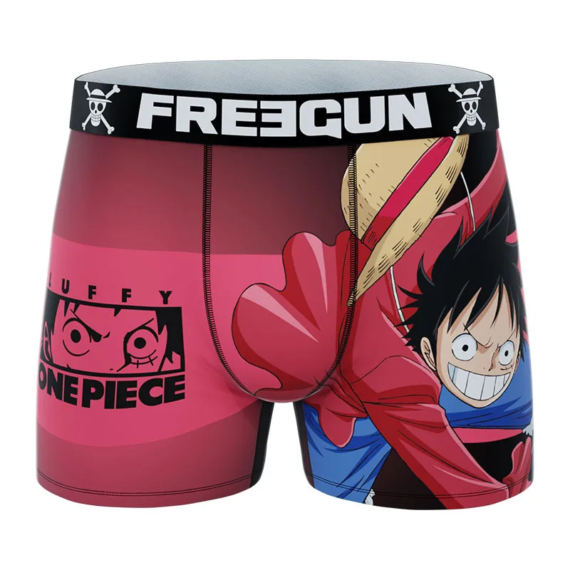 Lot de 5 boxers homme One piece  - Noir/Vert/Rouge/Jaune-6