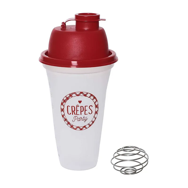 Shaker Pâte à crêpe Rouge/Transparent - 20cm-4