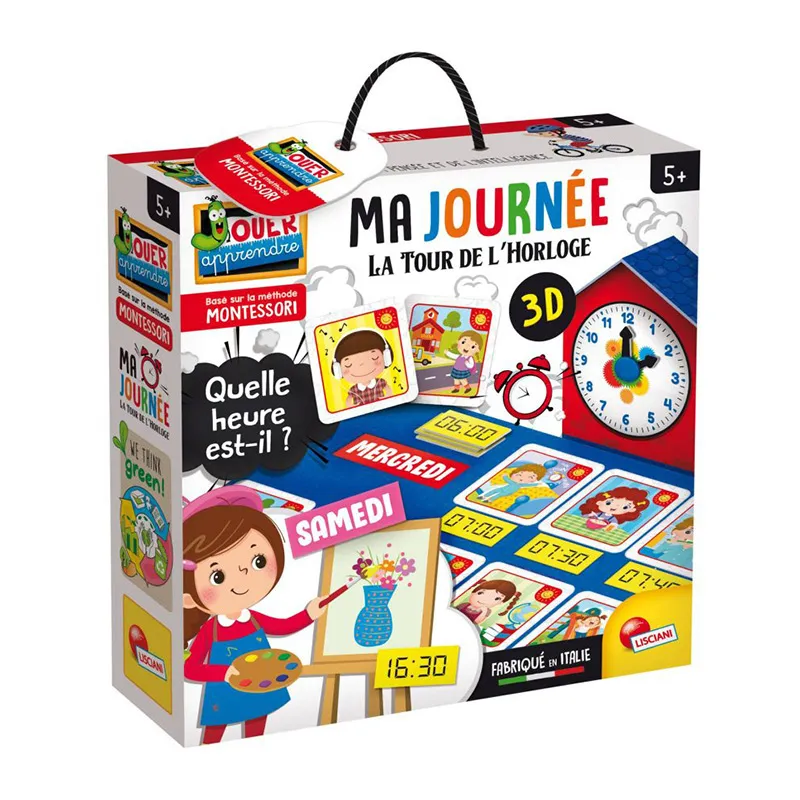 Jeu Montessori Ma journée La tour de l'horloge - 36m+-2