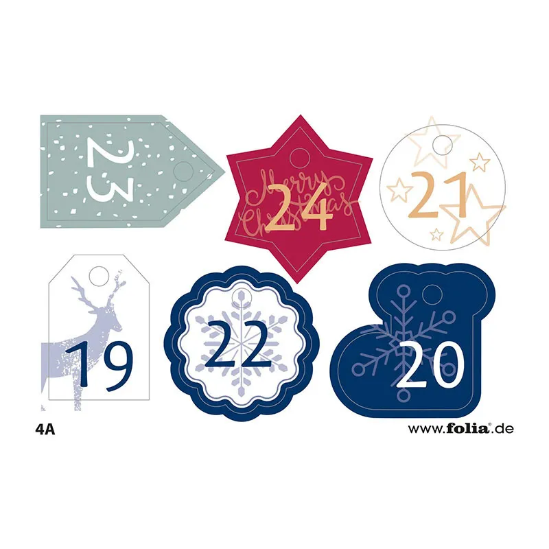 Calendrier de l'avent Sac en tissu - 49pcs-9