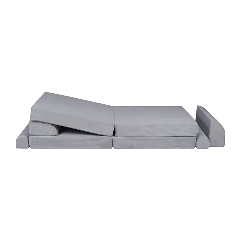 Canapé enfant Premium Gris clair - 160x80cm-3