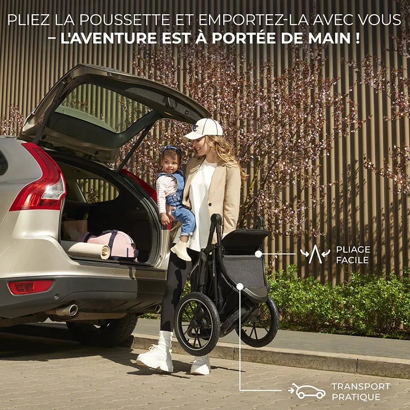 Poussette 3 Roues Helsi 2 Dust Gray - 0m+-15