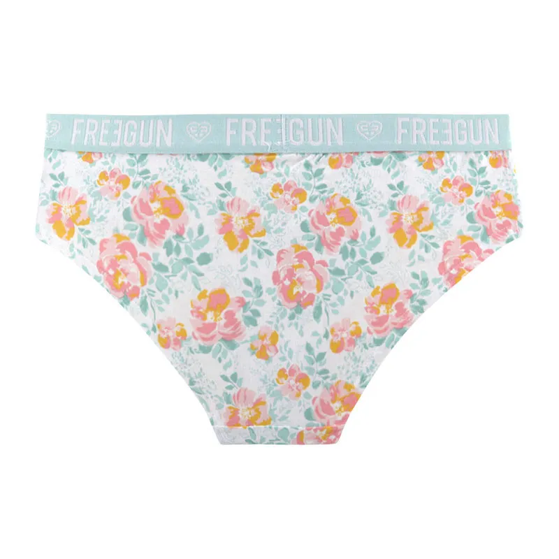 3 Culottes Femme Coton Freegun - Bleu/Rose/Vert-6