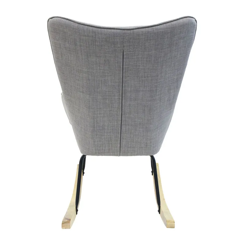 Fauteuil à bascule Helsinki Gris - 65x80x96cm-4