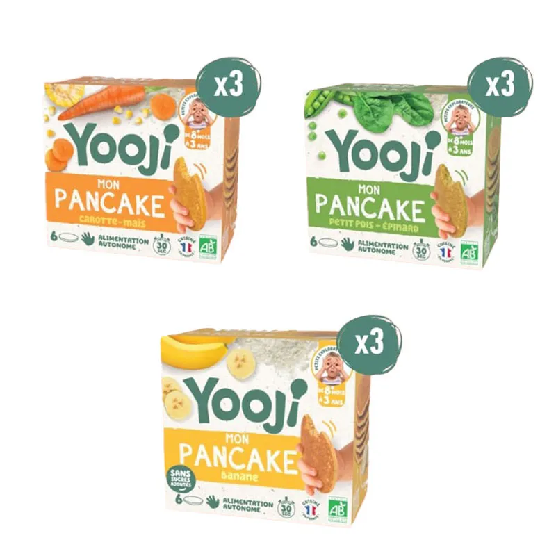 Pack mes 1ers pancakes pour bébé - 27 repas - 8m+-1