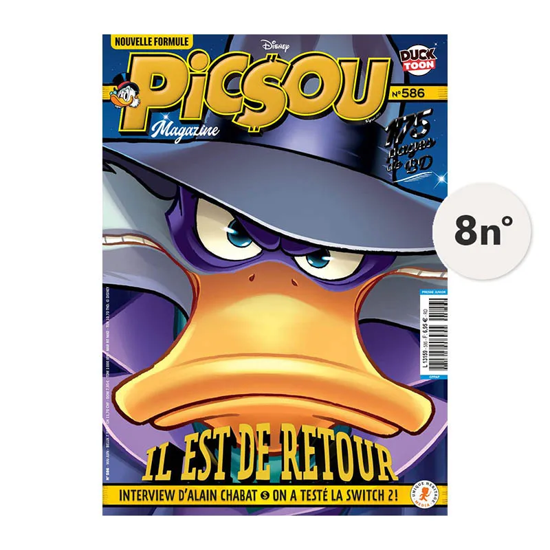 Abo.1an Picsou Magazine 8n° - 8+ -0
