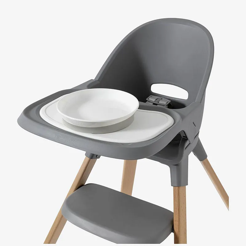 Chaise haute évolutive Gris - 6m+-4