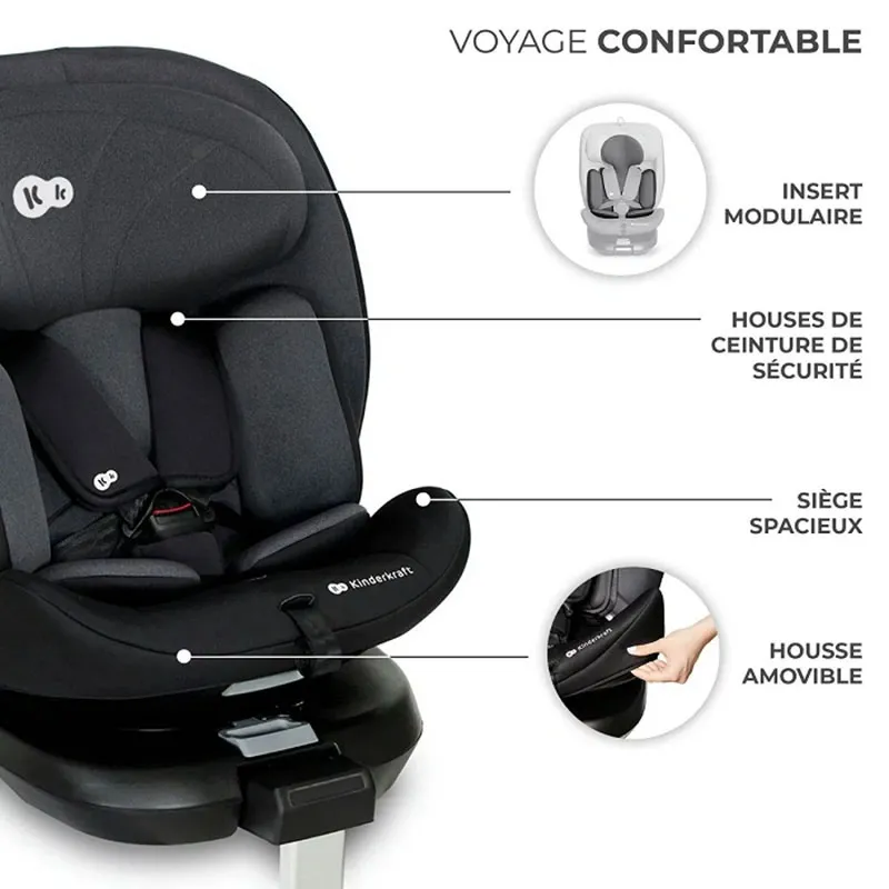 Siège-auto pivotant I-360 i-Size/Isofix 40-150 cm - Black-17