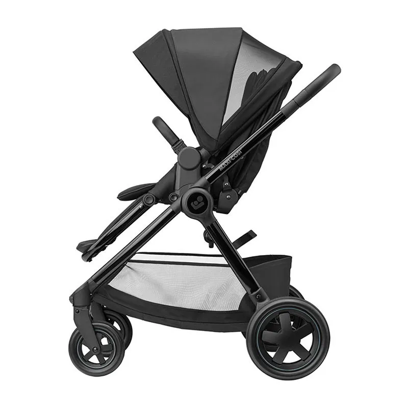 Trio Poussette Compacte Adorra2 Twillic Black + Cosi Pebble Pro sans base + Nacelle Oria - 0m+-3