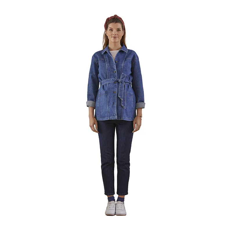 Veste de grossesse denim - Bleu-4