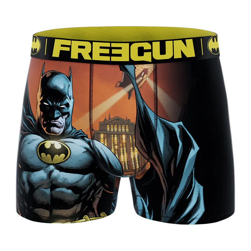 4 Boxers Homme DC Comics - Noir/Jaune/Rouge/Blanc/Bleu-1