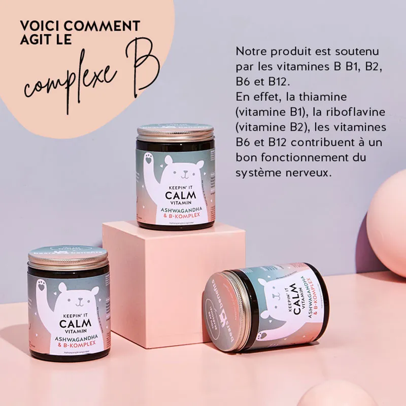 Keepin'it Calm Vitamines Ashwagandha & Complexe B - 60 Gummies-6