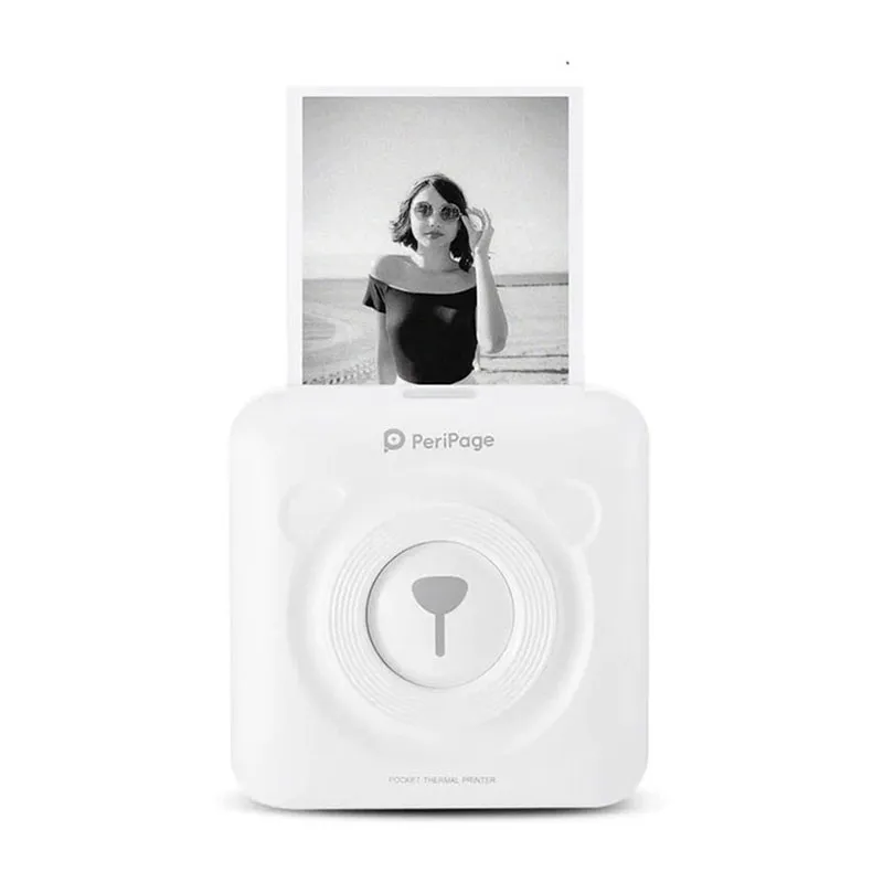 Mini imprimante sans fil thermique A6 Peripage - Blanc-0