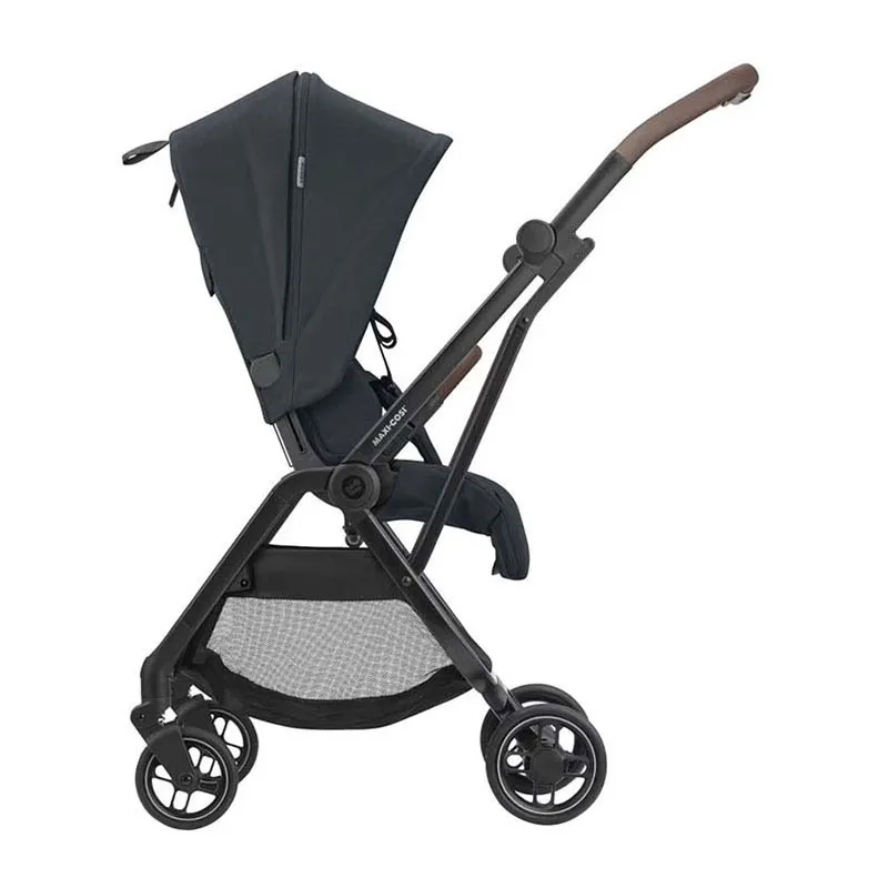 Trio Poussette Compacte Leona + Cosi Tinca sans base + Nacelle Oria + Ombrelle + Adaptateurs Graphite - 0m+-3