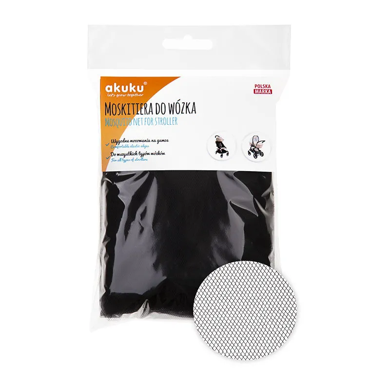 Moustiquaire Universelle pour poussette - Noir-1
