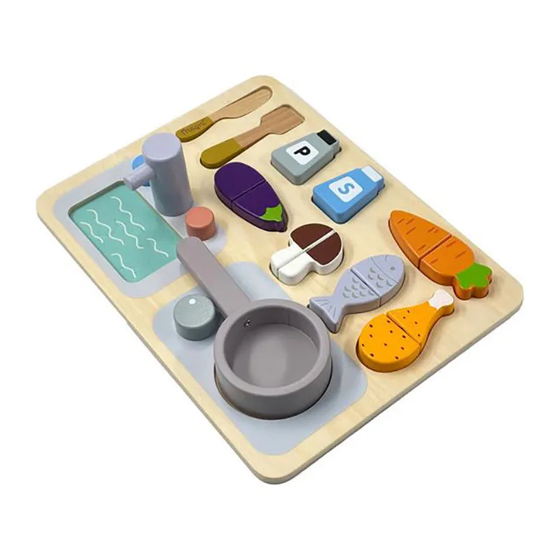 Puzzle Cuisine Bois 16pcs - 24m+-0