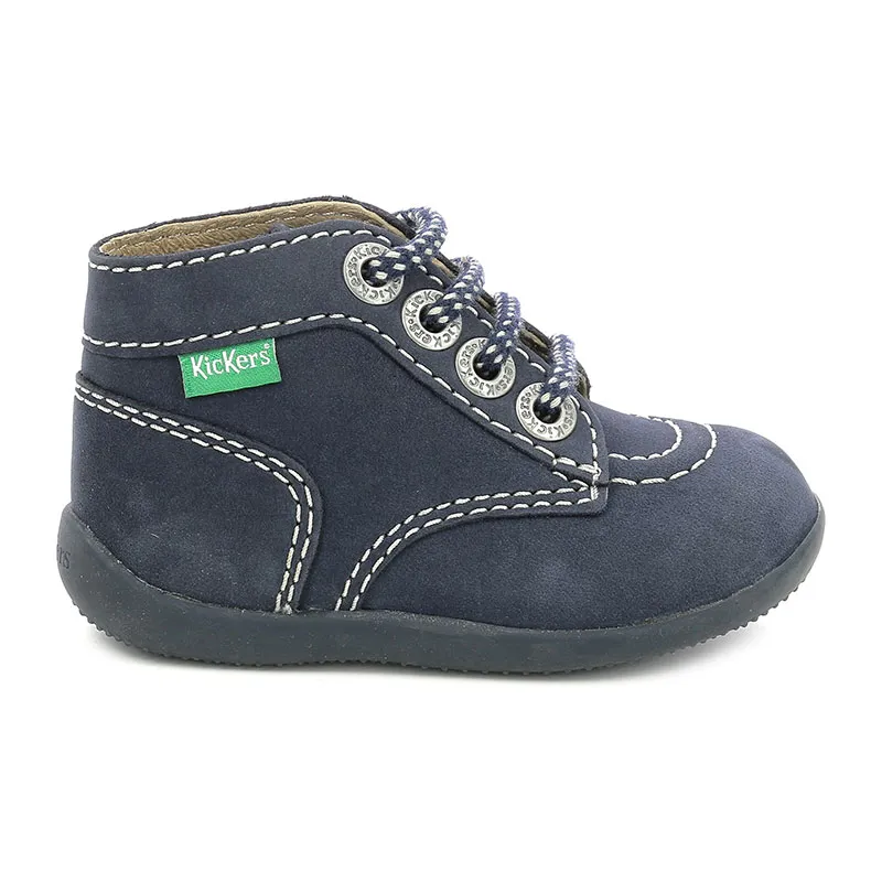 Bottillons lacets Bonbon - Marine-1