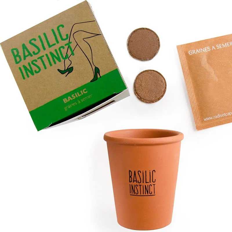 Kit message plante - Basilic Bonne chance-3