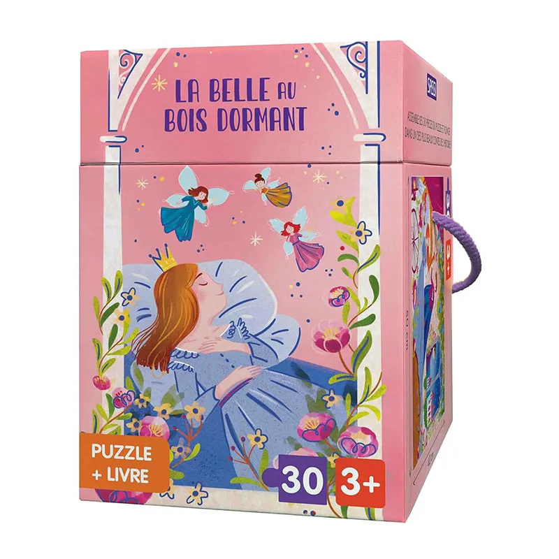 Livre + puzzle 30pcs La belle au bois dormant - 36m+-0