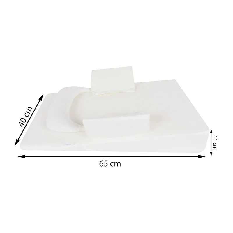 Matelas bébé multifonction Anti-reflux - Ecru-1