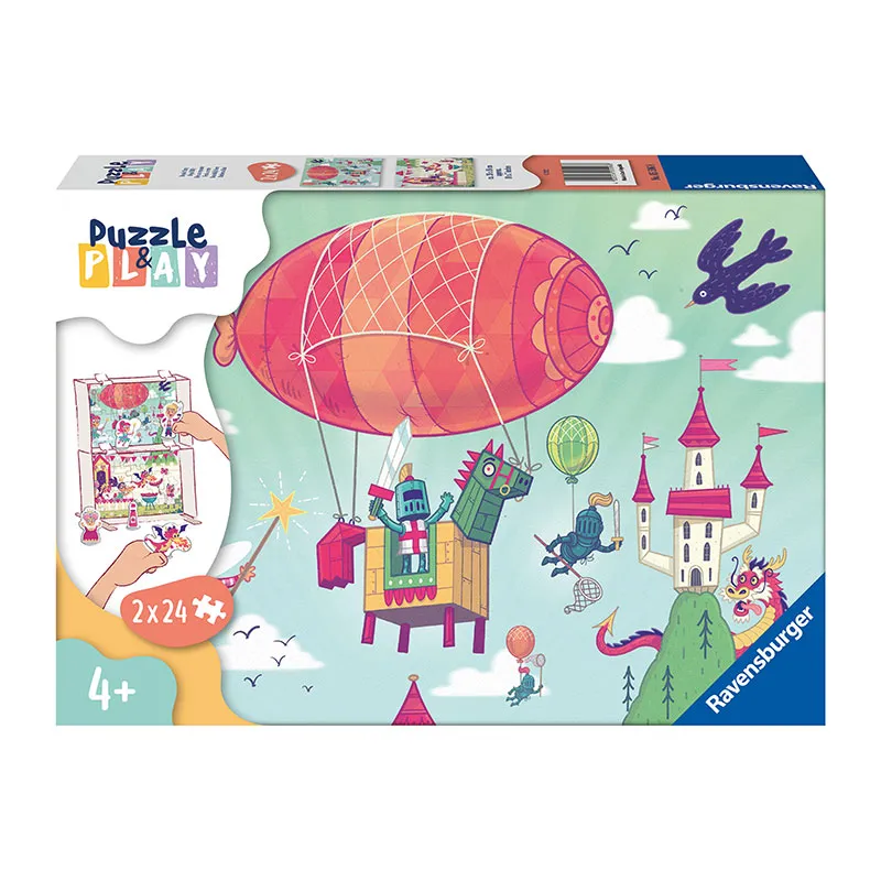 2 Puzzles 24pcs Puzzle & Play Fête au royaume - 4+-0