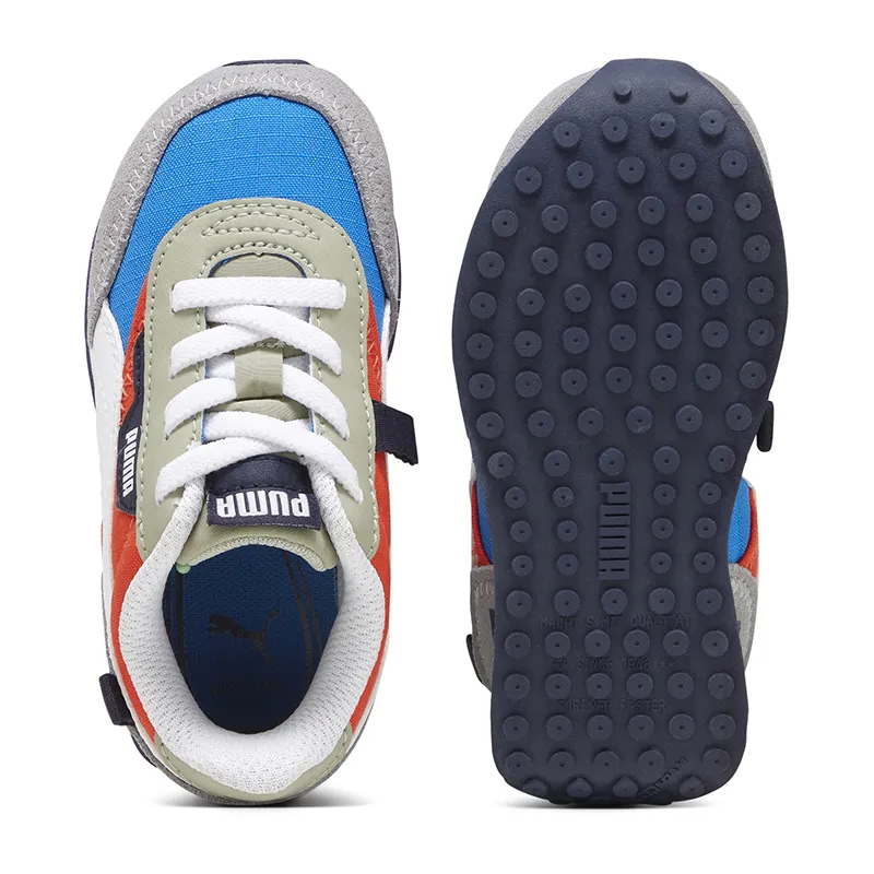 Baskets Bébé Future Rider Puma - Rouge/Bleu/Gris-3