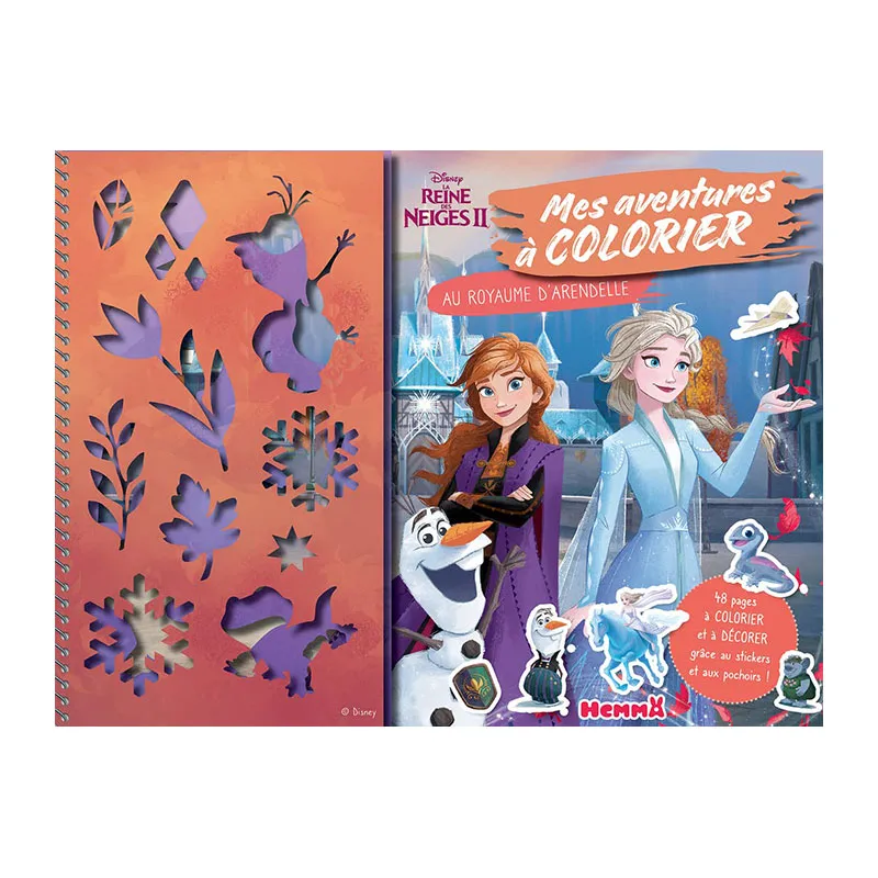Mes aventures à colorier Royaume d'Arendelle Reine des Neiges - 6+-0