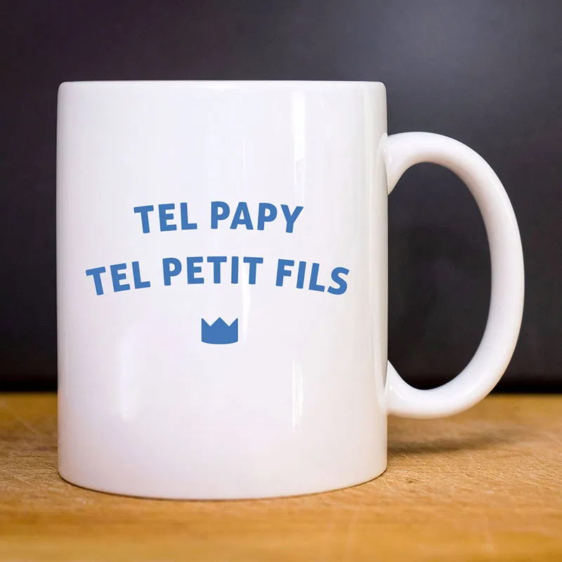 Mug Tel Papy tel Petit Fils - Blanc-0