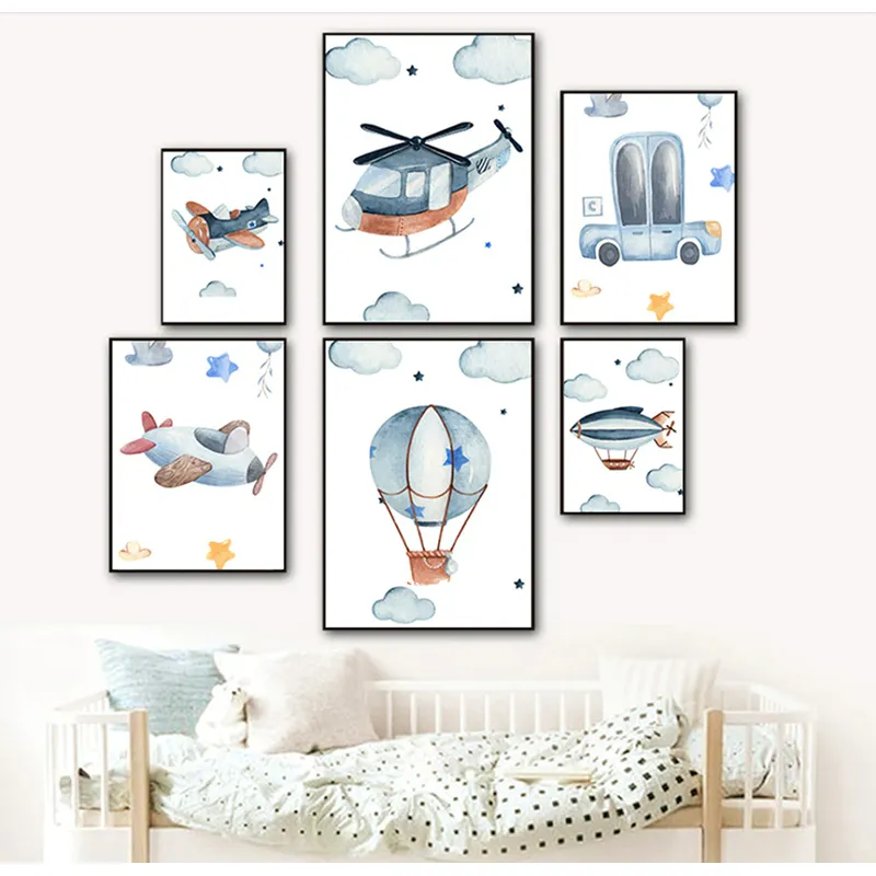 Toile Montgolfière - 30x40cm-1