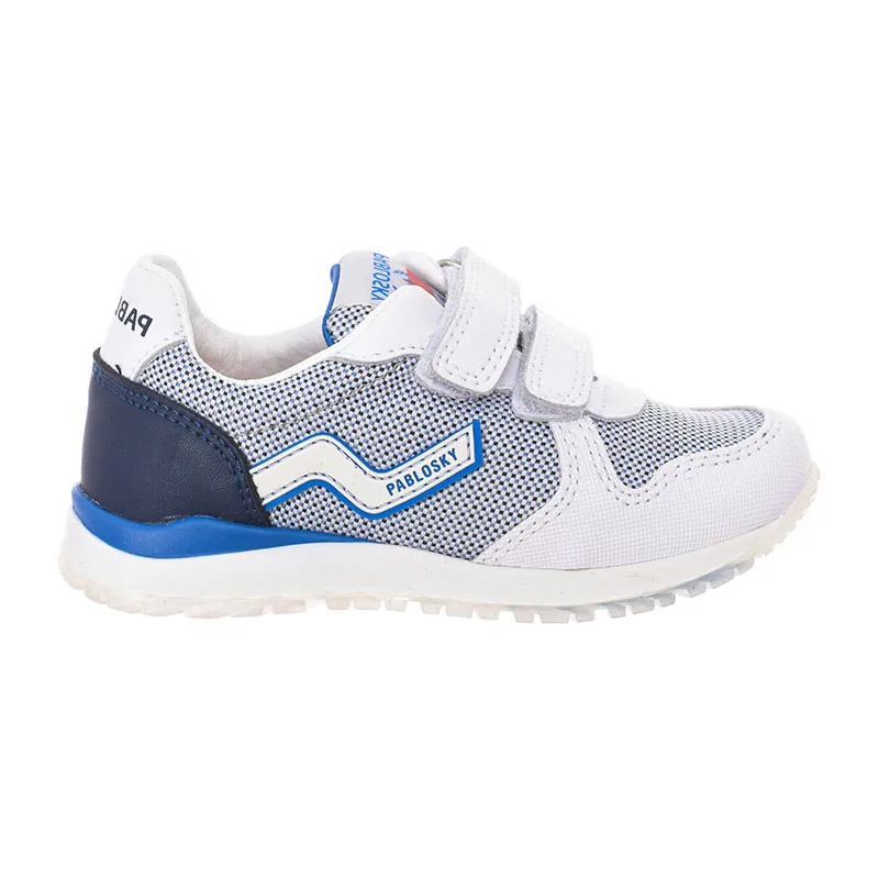 Baskets scratch Damier - Blanc/Bleu-0
