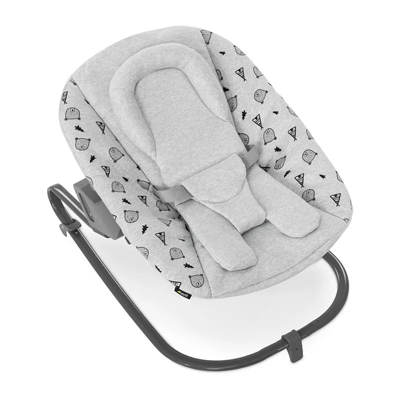 Transat Alpha Bouncer 2en1 Premium Gris - 0m+ - HAUCK-3