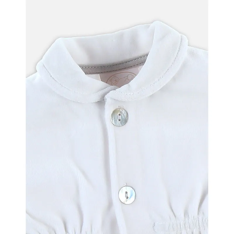 Veste velours Lola - Blanc-2