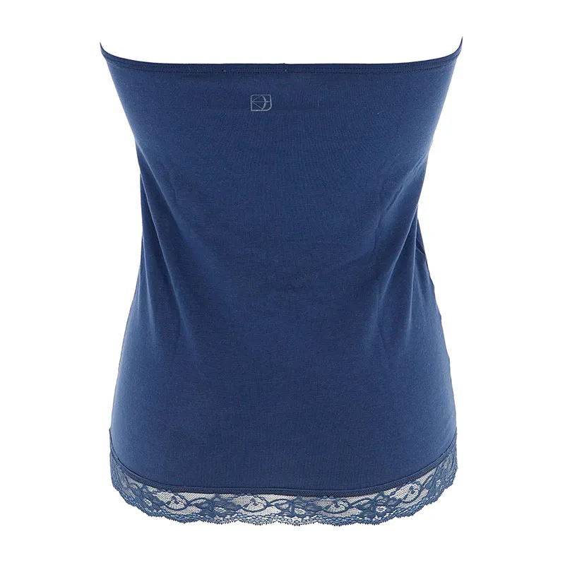 Top Bandeau dentelle - Bleu-1