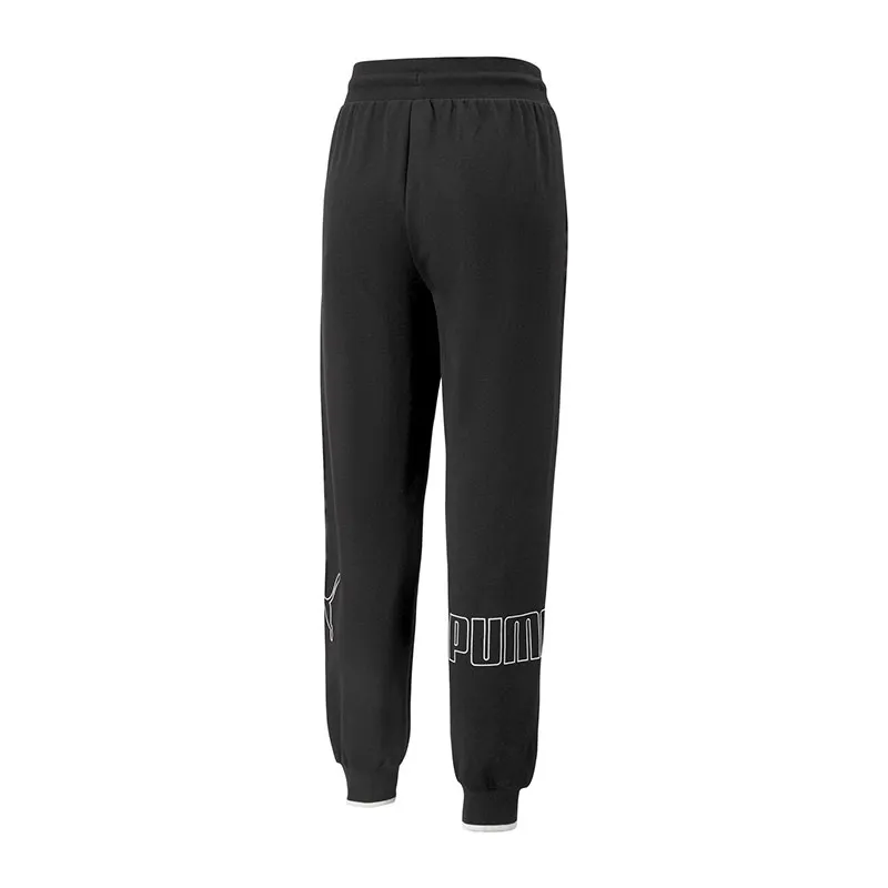 Jogging Femme Power Colorblock taille haute - Noir - PUMA-1