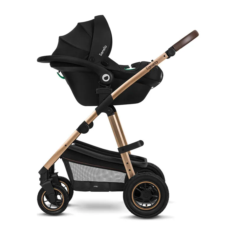 Trio Poussette Amber + Nacelle + Cosy Gr.0+ Black Onyx - 0m+-8