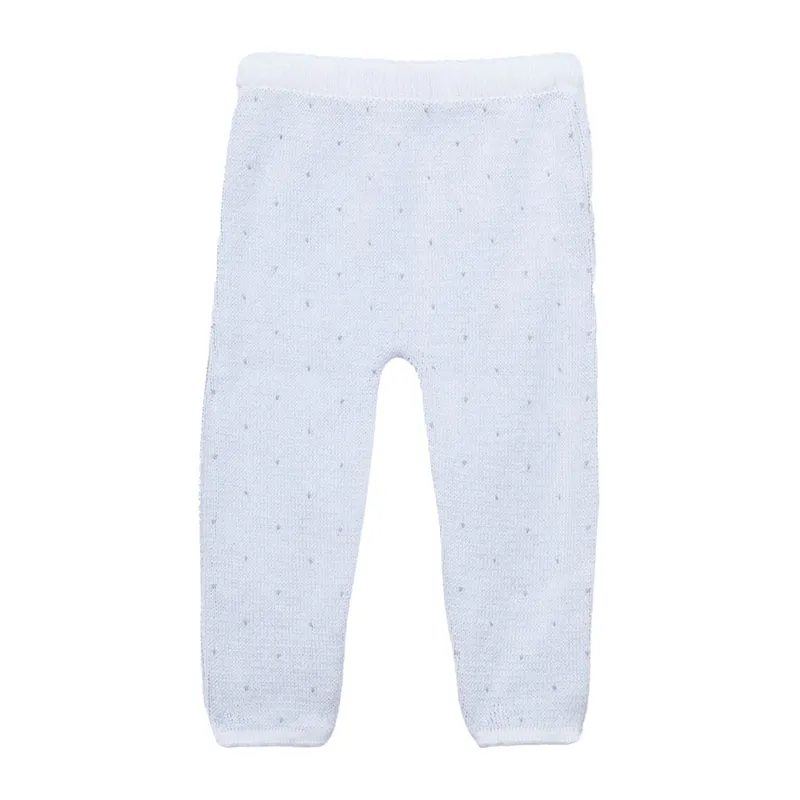 Pantalon Plumetis Coton Bio - Gris-1