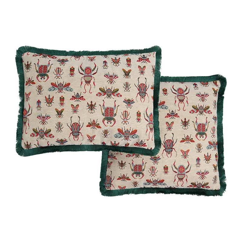 Coussin Jacquard Abeilles - 45x45cm-4