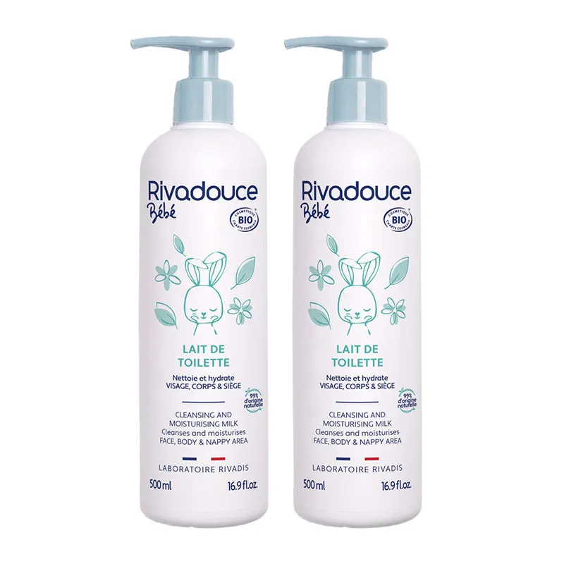 2 Laits de toilette Bébé BIO - 2x500ml-0