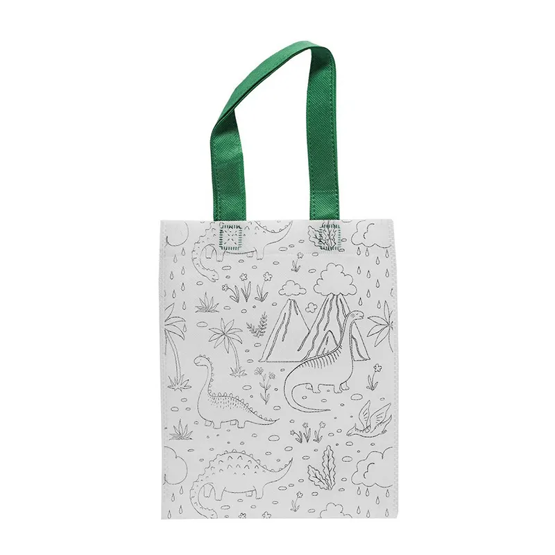 Tote bag personnalisable & Feutres 4pcs Aléa. - 20x25cm-2