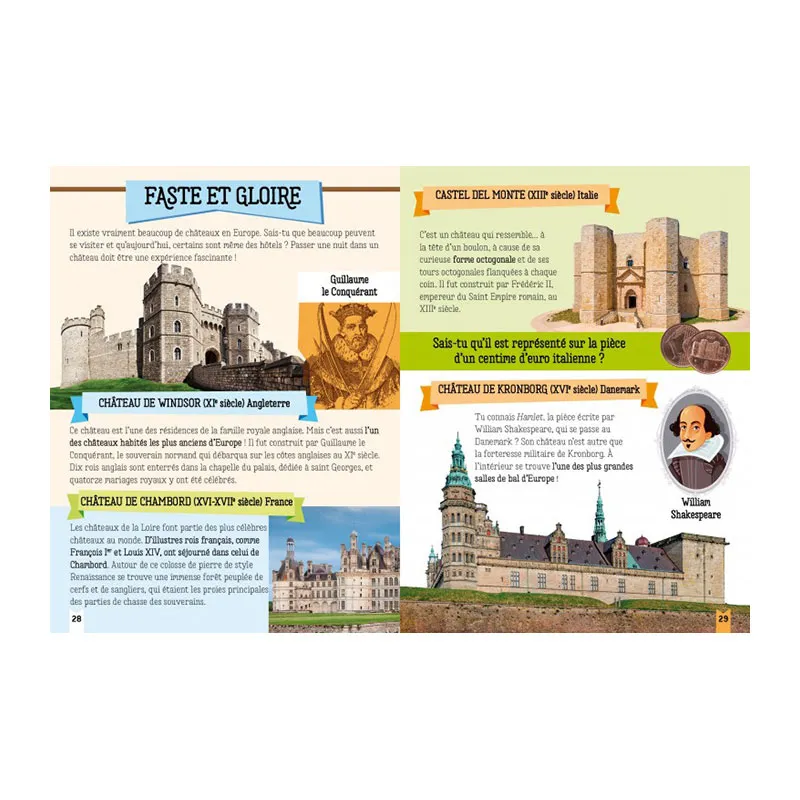 Livre + puzzle 3D Le château fort - 6+-4