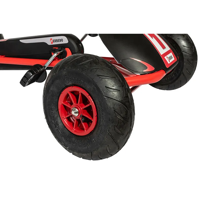 Kart à pédales Ferbedo GoKart AR8G Rouge/Noir - 5+-3