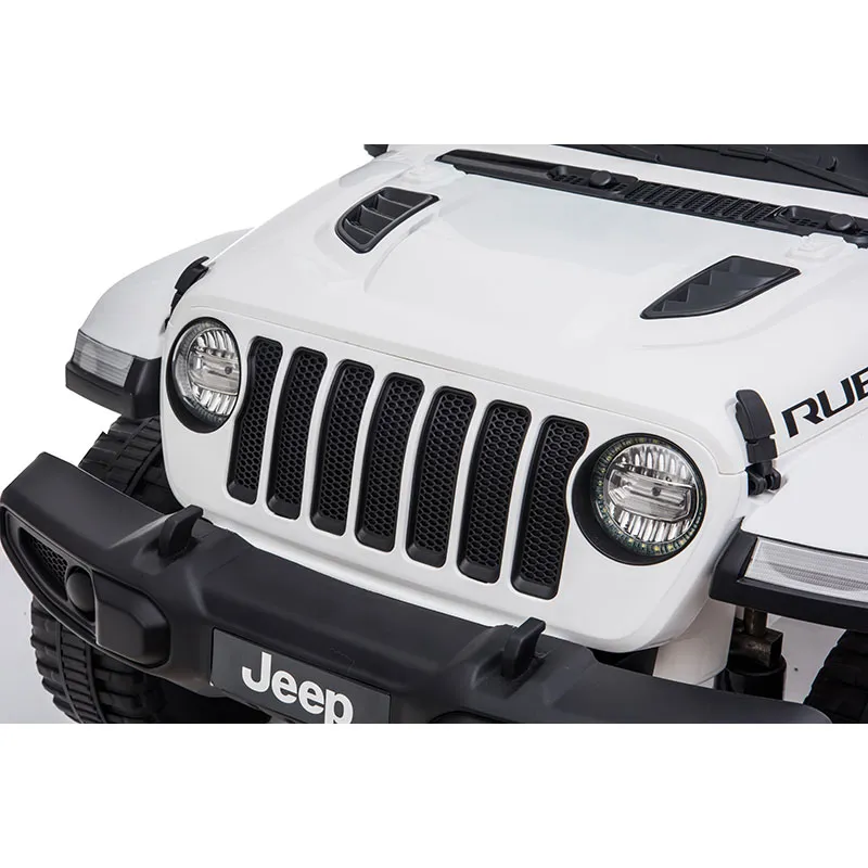 Voiture élec. Jeep Rubicon Blanc - 36m+-9