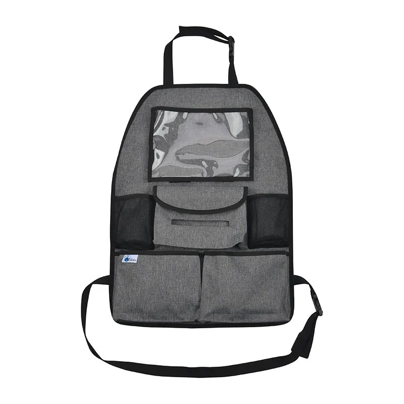 Organisateur pour Ipad voiture Deluxe 6 rangements - Gris-1