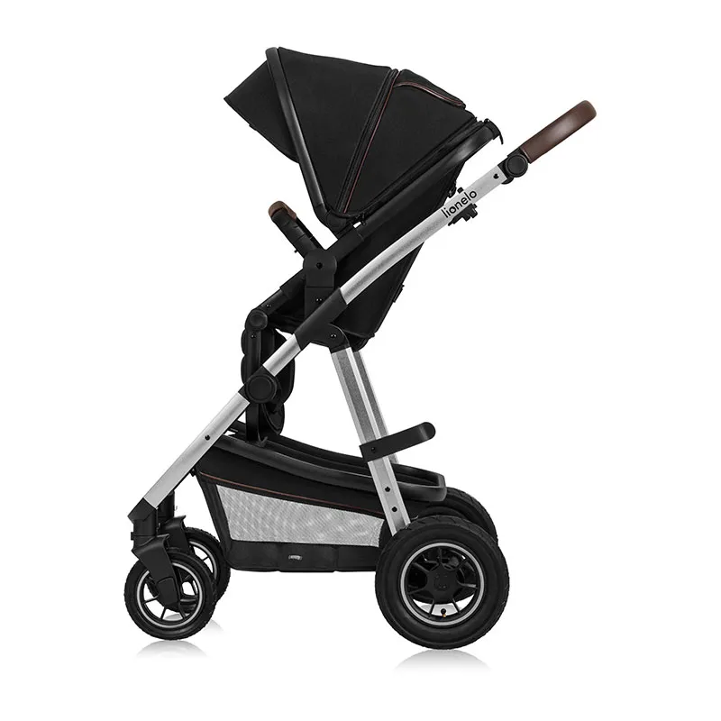 Duo Poussette Amber + Nacelle Black Silver - 0m+-15