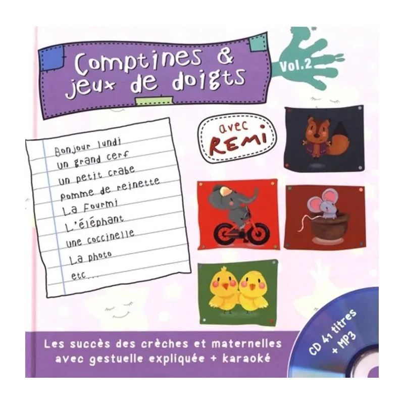 Comptines & jeux de doigts Volume 2 - 0+-0