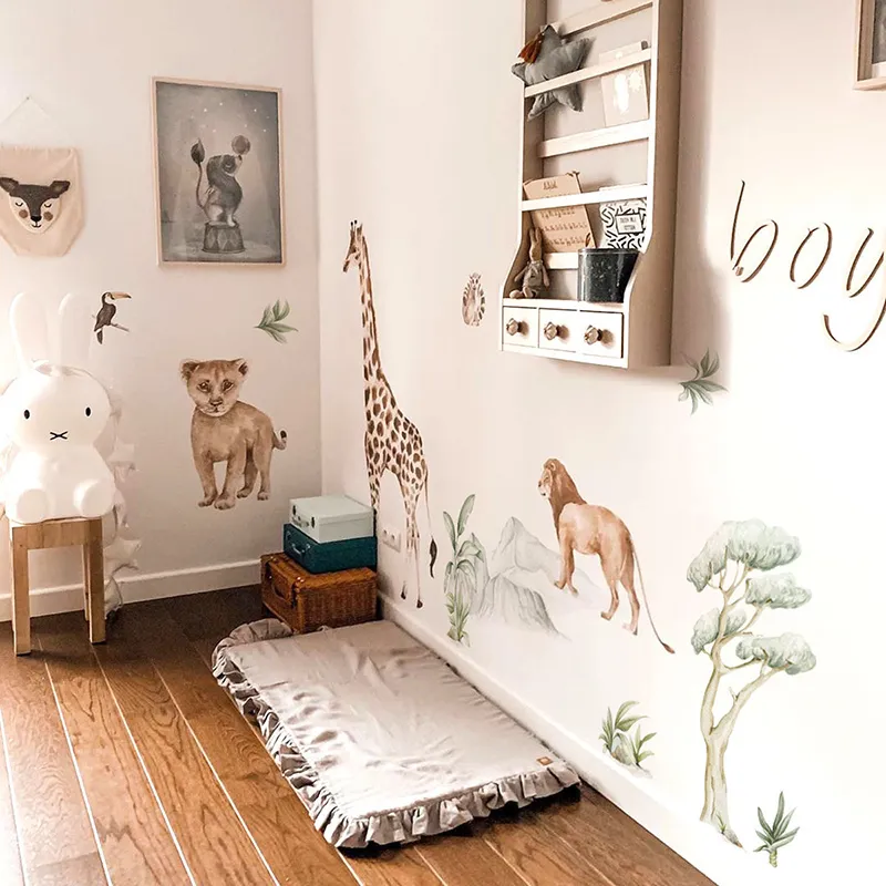 Stickers Plantes de la Savane - 100x87cm-2