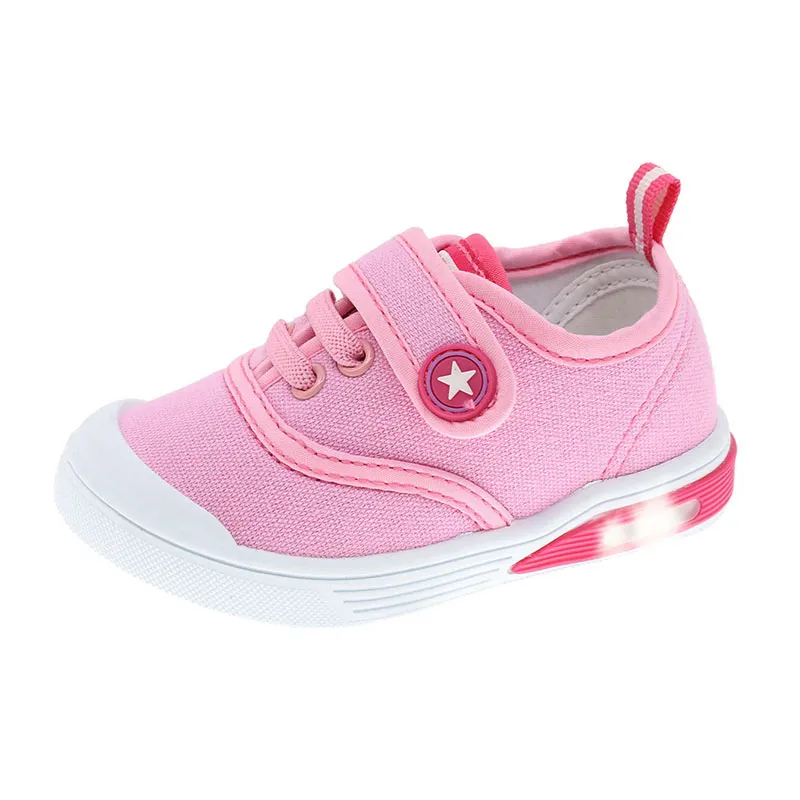 Baskets lumineuses Gaelle - Rose-0