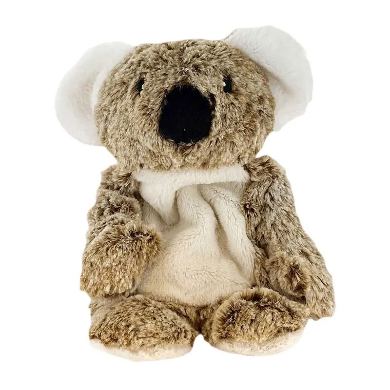 Bouillotte Peluche Micro-Ondable Marron - 32x16cm-5